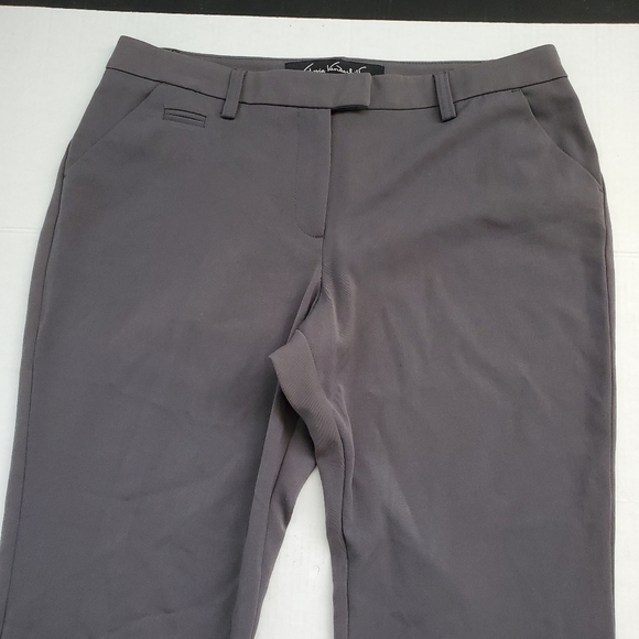 Gloria Vanderbilt The Perfect Fit Womens Pants Size 14 Short Gray EUC - Picture 3 of 10